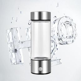 Appareils Générateur d'hydrogène Bouteille d'eau 420 ml Filtre de qualité titane Filtre USB Lonizer Antioxydants portables Orp Hydrogenrich Cupp