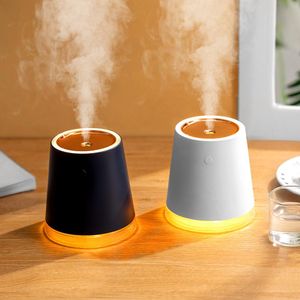 Appareils ménagers Humidificateur d'air portable sans fil de grande capacité, diffuseur d'arôme de chambre à coucher de bureau à domicile, batterie rechargeable, brumisateur USB, lumière LED