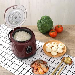 Electrodomésticos mini olla de arroz cocinera de arroz pequeña casa 12 personas cocina soltera electrodoméstica lonchera de lonchera portátil