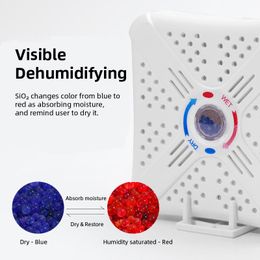 Appareils portables Déshumidificateur Recyclable Absorbeur d'humidité Recyclable Déshumidification du sèche-linge électrique pour la garde-robe Toilet