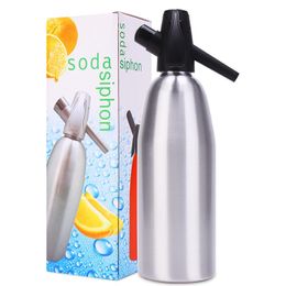 Appareils Professional Soda Water Siphon 1L Aluminium CO2 Sparkle Soda Maker Bar Tools