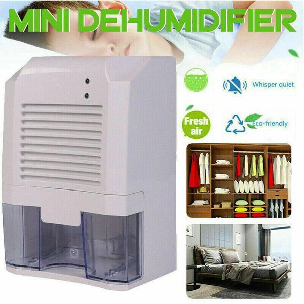 Appareils SANQ Electric Mini déshumidificateur portable Portable 800 ml Sécheur d'air pour le sous-sol de salle de bain Bureau de cuisine Absorbant Caravancar RV Garage