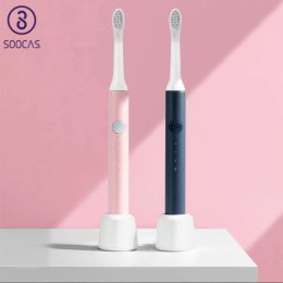 Electrodomésticos Soocas cepillo de dientes eléctrico ultrasónico cepillo de dientes eléctrico a prueba de agua Cepillo de dientes eléctrico cargada de dientes blanqueadores EX3