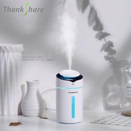 Appareils Merci USB Air humidificateur à ultrasons diffuseur d'huile essentielle atomiseur désodorisant brumisateur LED veilleuse 300 ml pour la maison