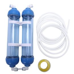 Appliances Waterfilter 2 stks T33 Cartridge behuizing DIY T33 Shell Filterfles 4 stks Fittingen waterzuiveraar voor omgekeerd osmosesysteem