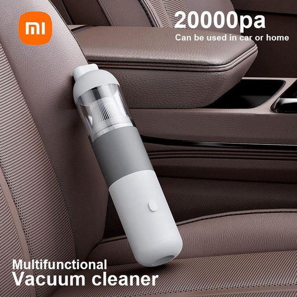 Appareils Xiaomi New Car aspirateur Portable Mini Minofheld Vacuum Dustrousser Smart Home Car Dualpurpose Mi Wireless 20000PA Catcher de poussière