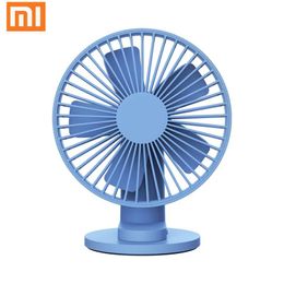 Aplicaciones Xiaomi VH Desktop ventiladores mini ventilador eléctrico bajo ruido de 2000mAh USB Moda de 6 pulgadas de hoja protable para el hogar Pequeño enfriamiento de verano