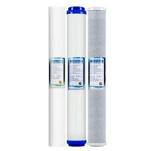 Appliances YenvQee 20inch PP Cotton UDF CTO Water Filter Set Verwijderen De chloor drie -fase waterzuiveraar Accsories