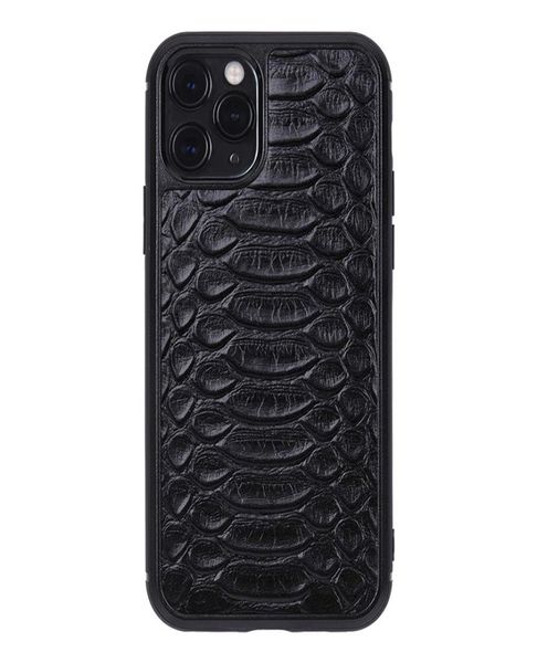 Applicable iPhone12 Highend Leather Phone Case Luxury Design Sense Apple 11 Pro Python Pattern Luxury Leather Case3402455