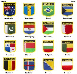 Applique opstrijkbare patch Nationale applqiue opstrijkbare naai op embleem militaire badge2954168