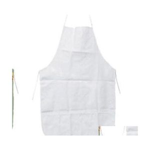 Delantales Diy Lienzo Uniforme Bufanda Sublimación Espacios en blanco Cocina Hogar 70X48 Cm Antifoing Delantal a prueba de aceite Mujeres Hombres Delantal Alta calidad 8 Dh3Zw