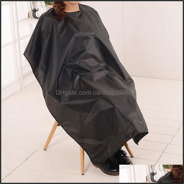 Tabliers Textiles de maison Jardin Salon Adt Coupe de cheveux Tissu Coupe de cheveux Coiffure Barbiers Coiffeur Cape Robe Dh01W