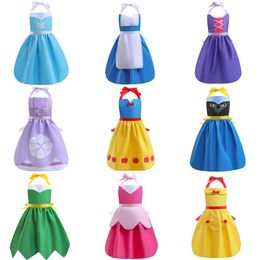 Schorten Kid Prinsesstijl Volwassen Creative Party Painting Parent Child Baking Accessoires Baby Pinore Girls Gift 230324