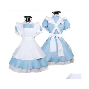 Schorten lolita prinses maid jurken fancy schort jurk outfits uniform schattig kostuum podium performance keuken kleding drop levering h dhair