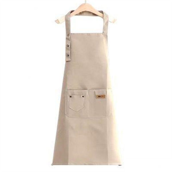 Tabliers Nouveaux tabliers de cuisine mode toile pour femme hommes Chef travail tablier Grill Restaurant Bar boutique cafés beauté ongles Studios uniforme Dr Dhx8A