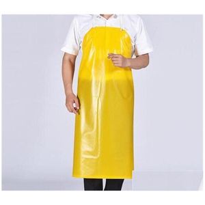 Tabliers PVC Transparent Tablier imperméable clair Résistance à l'huile Cuisine Cuisine Unisexe Cravate arrière Tabliers de ménage7541787 Livraison directe H Dhywb