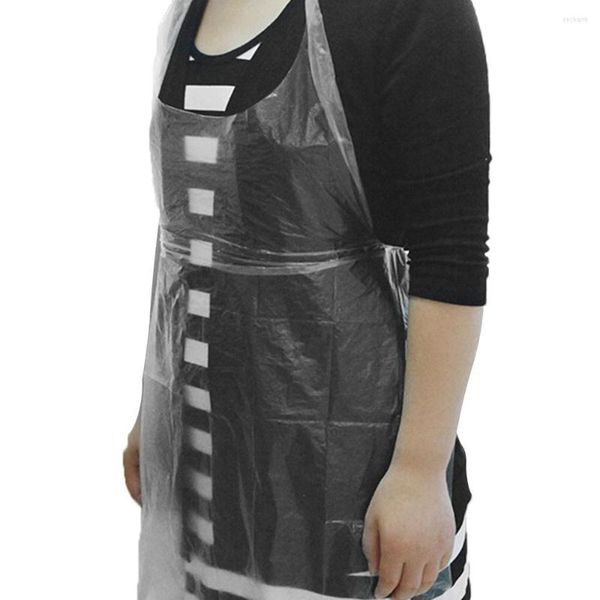 Delantales Delantal de trabajo impermeable Babero ajustable Vestido con bolsillo Capas de cocina Cocina Hornear en casa