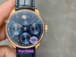 APS 503406 Horloges heeft een diameter van 42,2 mm en een dikte van 14,9 mm met een complexe functie bewegingstijd van maximaal 72 uur saffierglas spiegel
