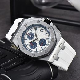 APS WRIST WATHES For Men 2024 Nuevos relojes para hombres. All Dial Work Quartz Watch de alta calidad cronógrafo de marca de alta calidad Reloj Band Band Men Fashion Wristwatch A-07