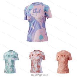 AQ8X T-shirts pour hommes Femme Enduro Short Bat Fox Jersey VTT Vélo Chemise Cyclisme Équipe Descente T-shirt DH Hors route Vélo Motocross Downslope Vêtements