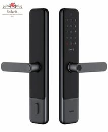 Aqara N200 Cerradura de puerta inteligente Huella digital Bluetooth Contraseña Desbloqueo NFC WorksApple HomeKit Enlace inteligente con timbre con Mijia 2018323777