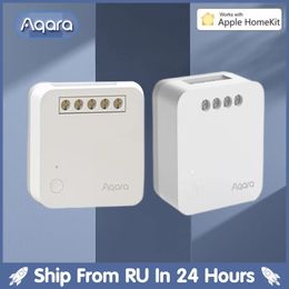 Aqara relais T1 pas de neutre avec commutateur de contrôleur à canal unique Module Zigbee minuteries pour maison intelligente télécommande Homekit 240228