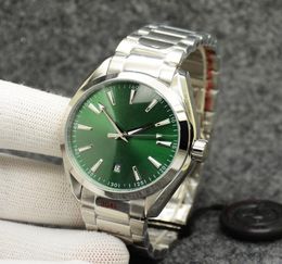 Aqua Terra Ryder Cup Watch Green Dial 42mm automatisch mechanisch roestvrijstalen glas terug sport zee heren horloges2974745