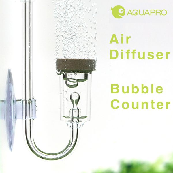 Aquapro diffuseur d'air atomiseur bulle compteur pierre clapet anti-retour pour Aquarium Aquarium Mini Nano générateur filtre à oxygène pompe