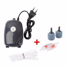 Aquarium Aquarium Luchtpompen Accessoires Mini Silent Compressor Enkele Dubbelzijdig Oxygen Aquariums Aquatisch 220 V 3W 5W