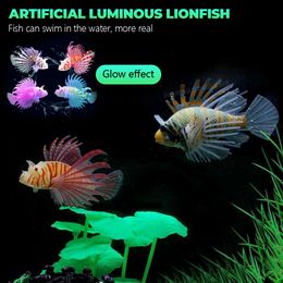 Aquarium artificiel luminaire lionfish pêche