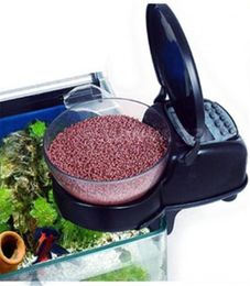 Aquarium Automatische visvoeder Food Fish Tank Food Auto Timer Digitale dispenser Verstelbare praktische output voor Home8345733