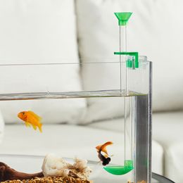 Aquarium Aliteding Tube Acrylic Fish Crearmp Fheater avec Clip Dish to Fish Tanks