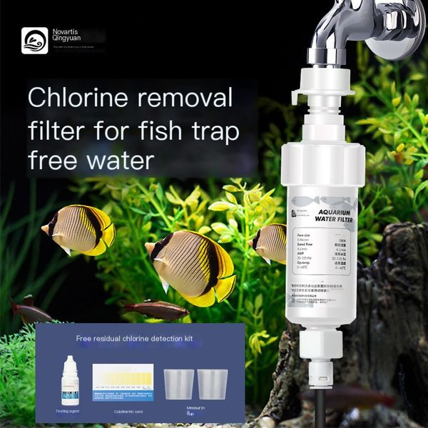Aquarium Filtre Pishater Tap Taping Earboval of Chlore Water Purificar Cartridge Romval le cholorine, Remplacement du filtre à eau