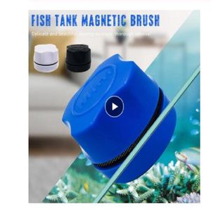 Aquarium Fish Tank Magnetic Clean Brush Glass Floating Algae Brackage Courbe Courbe Nettoyeur Époudeur Fenture de vitre Magnet 9887204