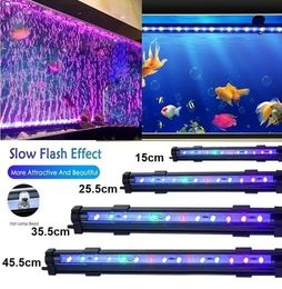 Luz LED de burbuja para acuario, luz colorida que cambia de Color, luces para pecera, fuente de estanque, lámpara de buceo con bomba de aire, decoración de natación