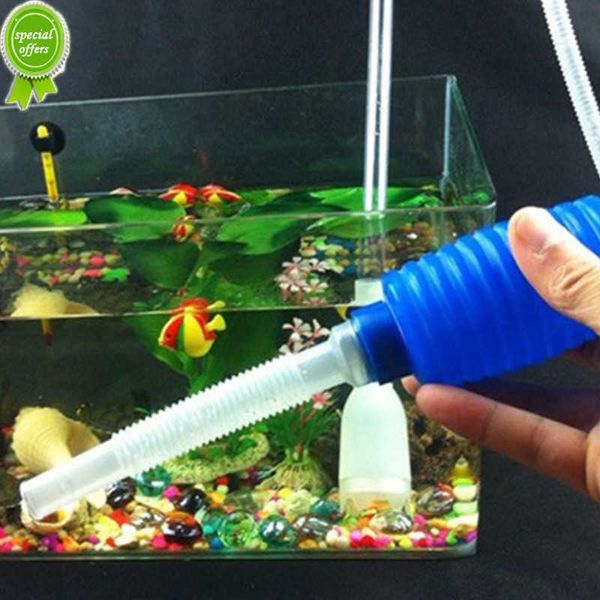 Aquarium Siphon Fish Tank Siphon Aspirateur Pompe Semi-automatique Changeur D'eau Gravier Filtre À Eau Acuario Accessoires