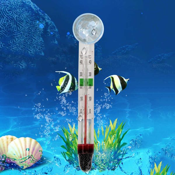 Thermomètre à aquarium Thermomètre à pêche à la température de l'eau Aquariums Aquariums Accessoires avec aspiration à mesurer