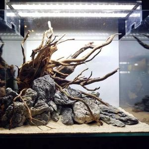 Aquariums 1 pièces tronc d'arbre naturel décoration d'aquarium en bois œuvre d'art décor aménagement paysager ornements décor Aquarium ornement fournitures 230925