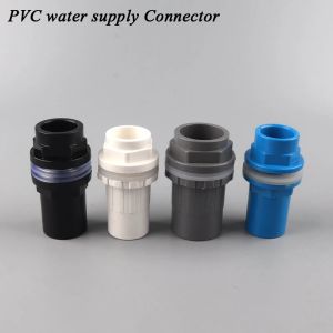 Aquariums 10pcs Connecteur de tuyaux en PVC 20 25 32 40 50 mm Avocat à pêche Connexion Jardin Irrigation Aquarium Alimentation en eau Tube Union en plastique