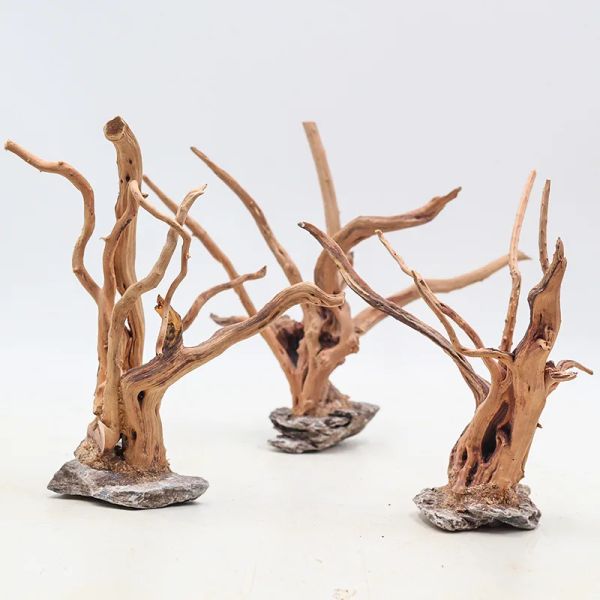 Aquariums 1pc Aquarium Aménagement paysager ornements en bois Racine arbre Driftwood pour la maison