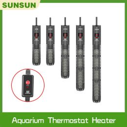 Acuarios 220V Sunsun Fish Calentador Aquario Temperatura Termostato Productos de control de termostato Pequeño calefacción de agua eléctrica Vidrutas de tortuga que fluye