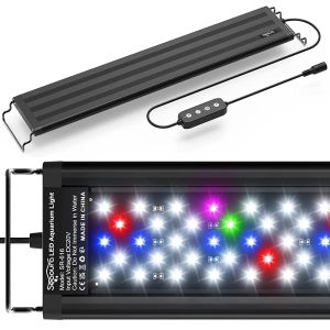 Aquariums 3045 cm AUTO ON / OFF Lampe lumineuse aquarium pour les plantes aquatiques