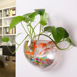 Aquaria 3D Acryl Fish Bowl Plant Pot Wandmontage Opknoping Aquarium Transparante Tank Bloemenvaas Woondecoratie 230620