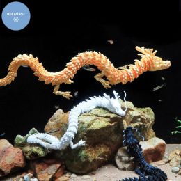 Aquariums 3d imprime PLA coloré dragon pêche à poisson aquatique décoration ornements aquarium accessoires