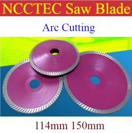 Aquariums 4.5 '' 6 '' NCCTEC Diamond Arc Turbo Saw Saw Blade |Placard à lavabo de 114 mm 150 mm