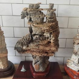 Aquariums 500g Naturel Stone Taihang Boutique Ornaments Fish Tank Bonsai Material Boutique Fengshii Town House Stone of God a Charm