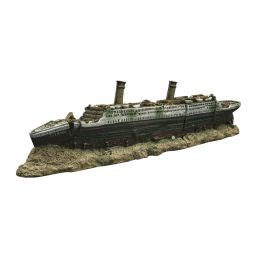 Aquaria aquarium aquarium aquarium titanic boot schip wrak ornament ddecoraties 38 cm