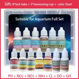 Aquariums Aquarium Vistank Waterkwaliteit Testoplossing PH NH4 NO2 NO3 GH CI H2S Aquacultuur Waterkwaliteit Test Monitoringsmiddel