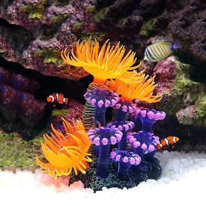 Acuarios Artificial Subacuático Coral Acuario Pecera Simulación Decoración Acuario Fondos Plantas Agua Hierba Accesorios Hogar 230925