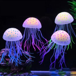 Aquariums Artificial Vivid Jellyfish Silicone Fish Tank Decor Aquarium Decoration Ornament material odorless fish tank decoration 230819